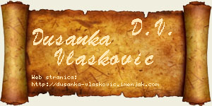 Dušanka Vlašković vizit kartica